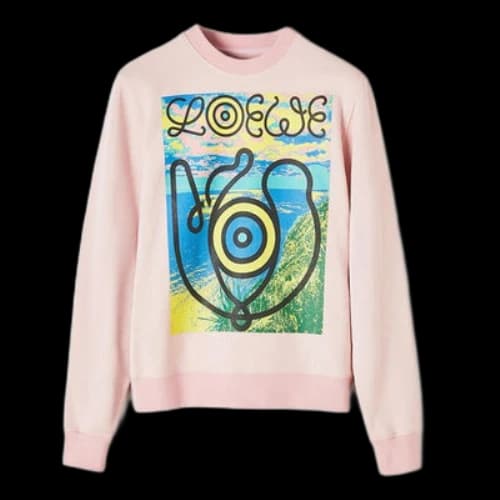 LOEWE Pink Eye Printing Red