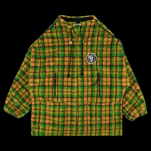 Loewe Check Multi Fleece Anorak Jacket 'Green'