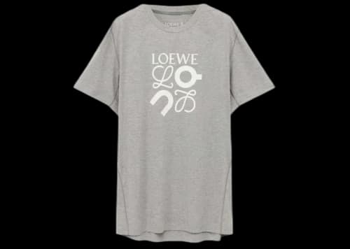 LOEWE x ON Technical Jersey Active T-shirt Grey Melange