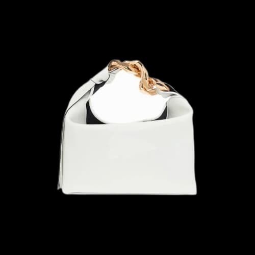 JW Anderson Small Chain Hobo Bag 'White'