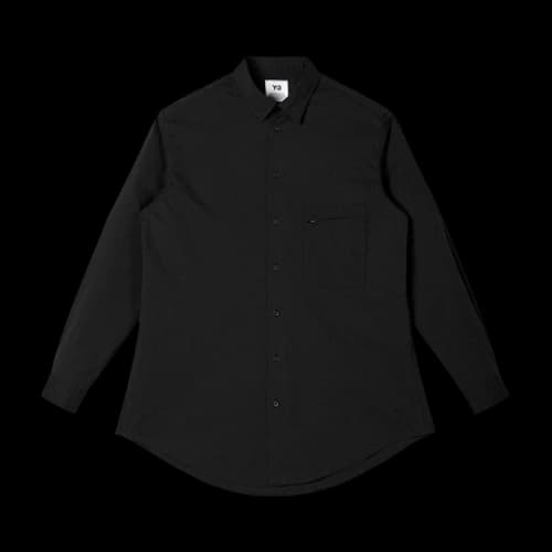 Y-3 Classic Chest Logo Button Down Shirt 'Black'