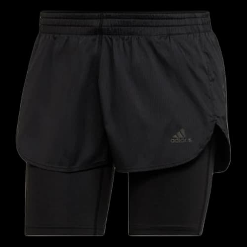 adidas Run Fast Two-in-One Shorts 'Black' (Women's)