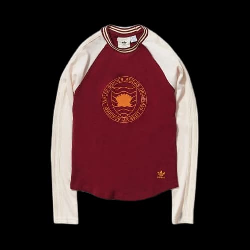 adidas x Wales Bonner Graphic Long-Sleeve T-Shirt 'Collegiate Burgundy'