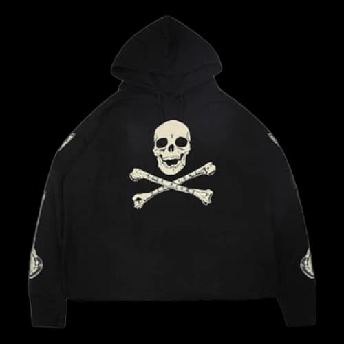 VLONE SKELETON- Skeleton Printing Back Large Logo Black