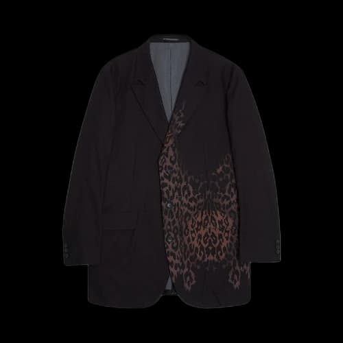 Yohji Yamamoto Pour Homme Leopard Jacket 'Black'