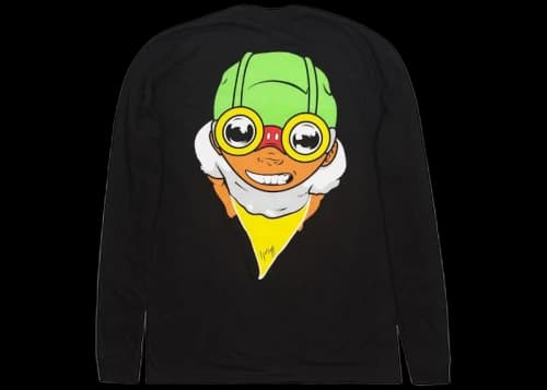 Hebru Brantley x BAIT Fly Boy L/S Tee Black