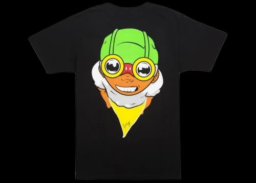 Hebru Brantley x BAIT Fly Boy Tee Black