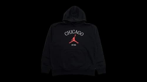 Jordan Chicago Pullover Hoodie Black