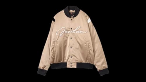 Jordan MVP Varsity Bomber Jacket Beige