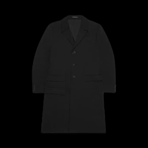Yohji Yamamoto Pour Homme Single Breasted Gabardine Jacket 'Black'