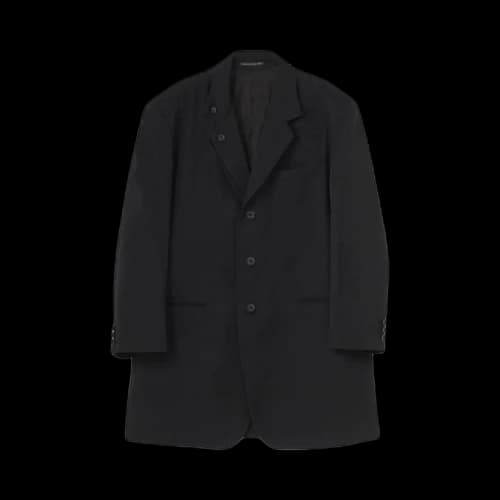 Yohji Yamamoto Pour Homme Right Double Gabardine Jacket 'Black'