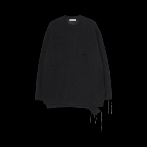 Yohji Yamamoto Pour Homme Round Neck Long-Sleeve T-Shirt 'Black'