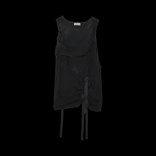 Yohji Yamamoto String Tank Top 'Black'