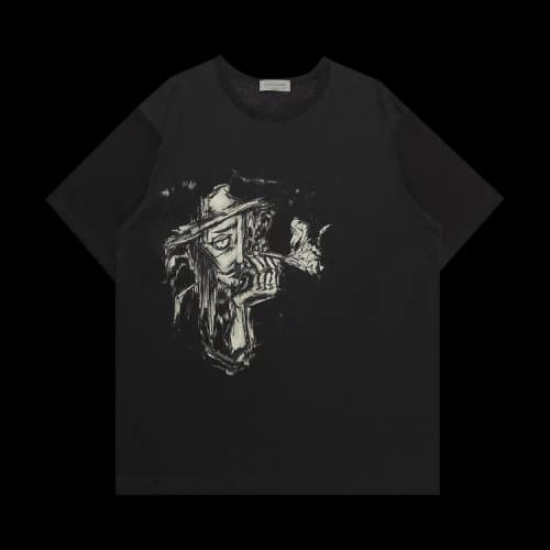 Yohji Yamamoto Pour Homme Printed T-Shirt 'Black'