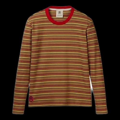 adidas x Wales Bonner Stripe Long Sleeves T-Shirt 'Orange Yellow'