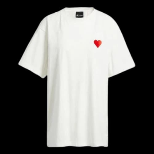 adidas x IVY PARK Crossover Round Neck Pullover Sports Short Sleeve Couple Style White