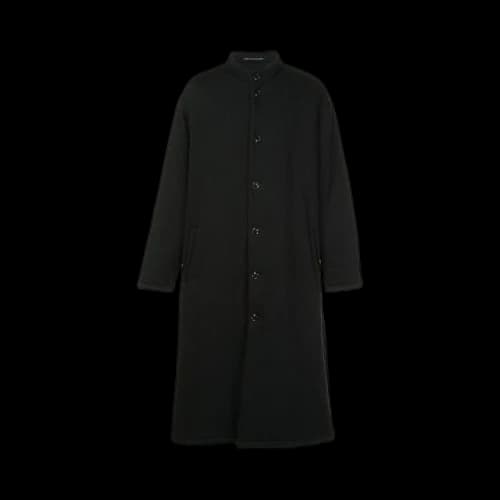 Yohji Yamamoto Pour Homme Padded Stand C Coat 'Black'