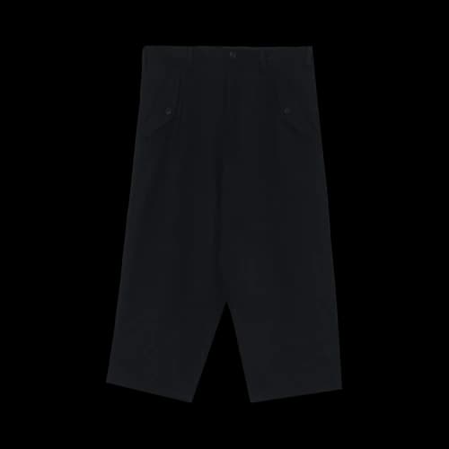 Yohji Yamamoto Army Gabardine Tuck Pants 'Black'