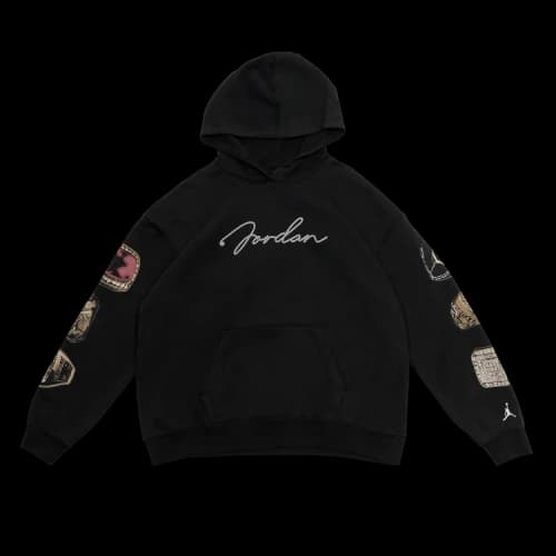 Air Jordan Brooklyn Fleece Pullover Hoodie 'Black/Sail'