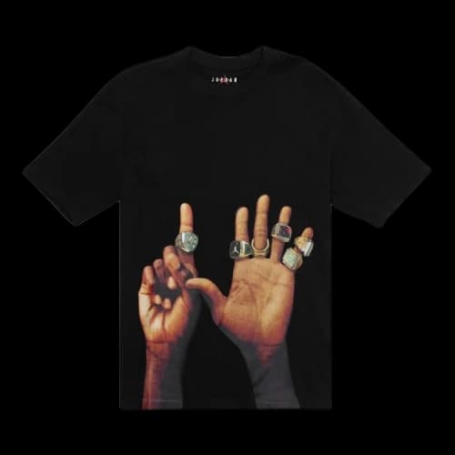 Air Jordan Flight MVP Rings T-Shirt 'Black/Sail'