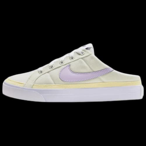 Nike Court Legacy Mule 'Light Yellow Purple' (Women's)