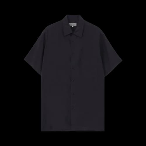 Yohji Yamamoto Pour Homme Big Half Sleeve Shirt 'Black'