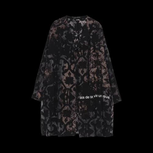 Yohji Yamamoto Pour Homme Baroque Collarless Jacket 'Black'
