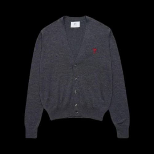 Ami Classic Cardigan 'Heather Grey'