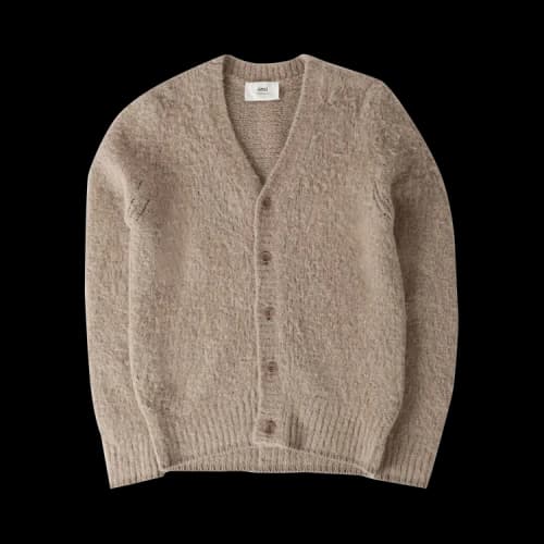 Ami Brushed Cardigan 'Beige'