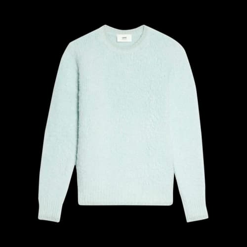 Ami Brushed Crewneck Sweater 'Pale Green'