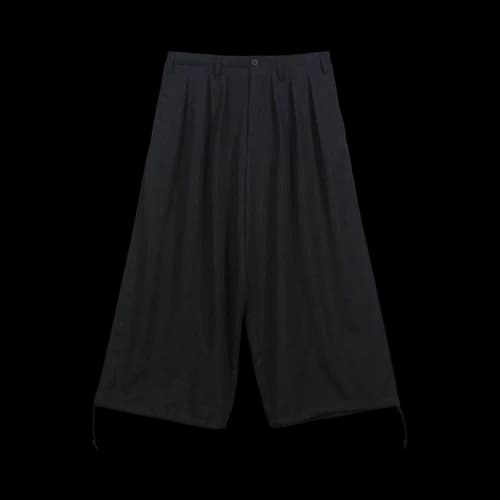 Yohji Yamamoto Pour Homme Wool Gabardine Thin Balloon Pants 'Black'