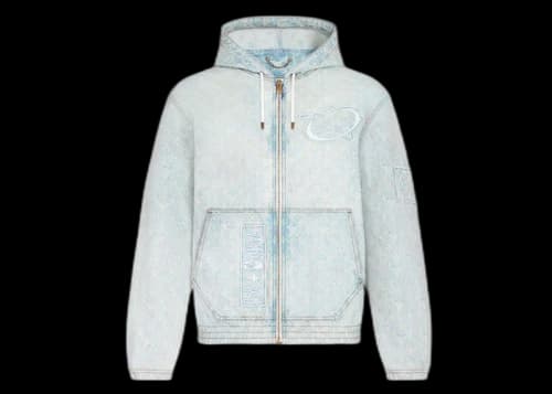 Louis Vuitton x NBA Zip-Through Hoodie Blue