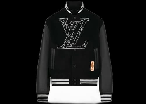 Louis Vuitton x NBA Leather Basketball Jacket Black