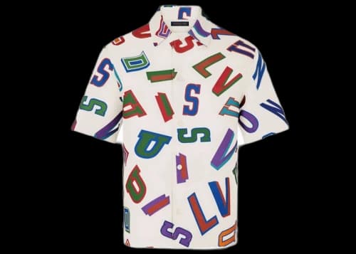 Louis Vuitton x NBA Basketball Letters Overshirt Beige
