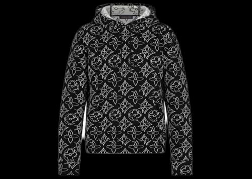 Louis Vuitton x NBA Strategic Flowers Quilted Hoodie Black/White