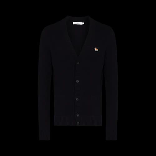 Maison Kitsuné Baby Fox Patch Cosy Cardigan 'Navy'