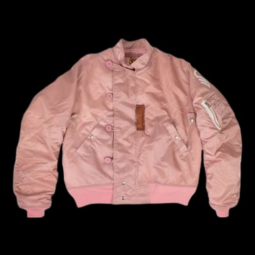 Human Made Satin Flight Puffer Bomber Jacket 'Pink'
