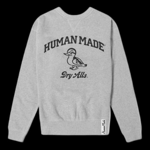 HUMAN MADE Logo Pullover Unisex Gray