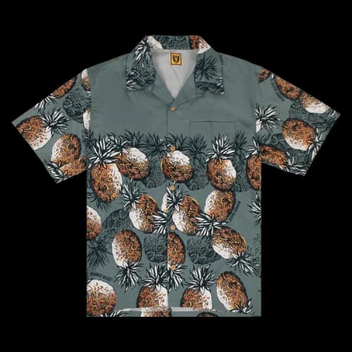 Human Made Pineapple Aloha Button Down Shirt 'Grey'