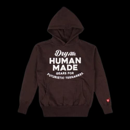 Human Made Logo Hooded Sweatshirt 'Brown'