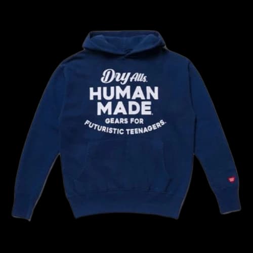 HUMAN MADE Hooded Sweatshirt Unisex Blue