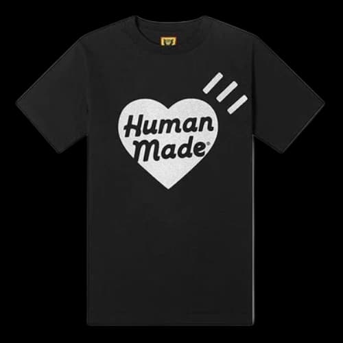 HUMAN MADE Chest Large Love Alphabet Printing Short Sleeve Unisex Black