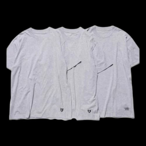 HUMAN MADE SS21 Round Neck Pullover Short Sleeve 3 Gray