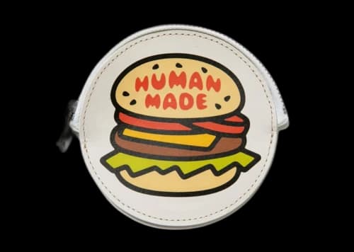 Human Made Hamburger Circle Coin Case White