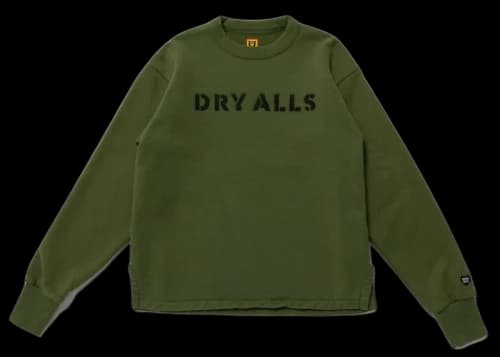 Human Made Dry Alls Military Sweatshirt White