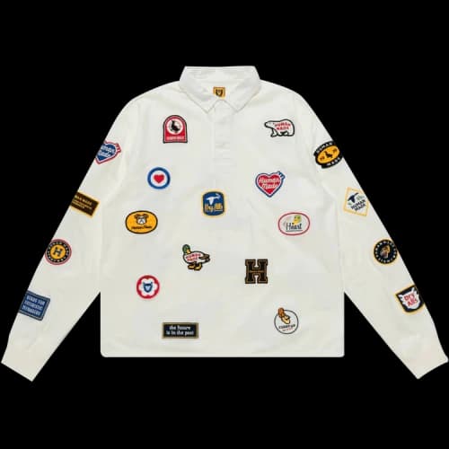 Human Made Patch Rugby Shirt 'White'