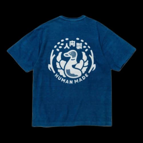 HUMAN MADE Ningen-Sei Indigo Pocket T-shirt 'Indigo Blue'
