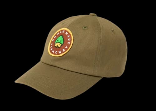 Human Made Animal Graphic 6 Panel Twill Cap Duck Brown