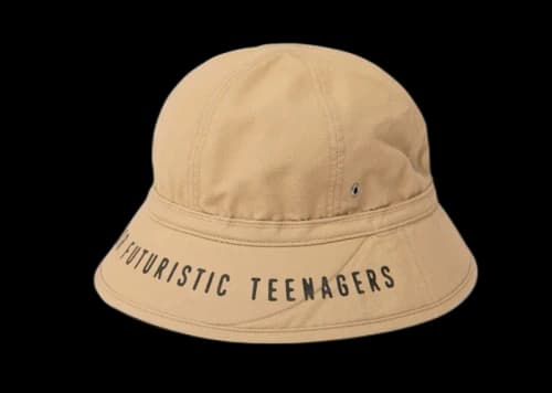 Human Made Rip-Stop Round Bucket Hat Beige