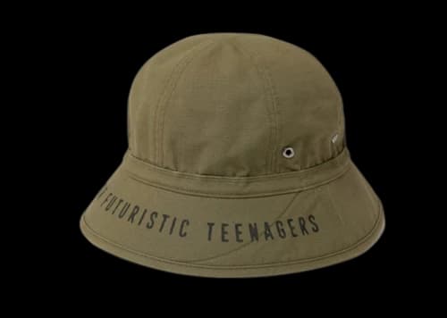 Human Made Rip-Stop Round Bucket Hat Olive Drab